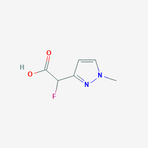 2-Fluoro-2-(1-methyl-1H-pyrazol-3-yl)acetic acid