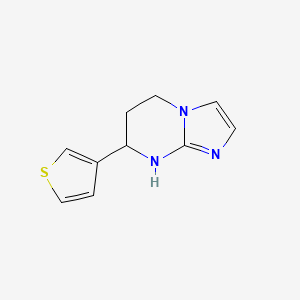 7-(Thiophen-3-yl)-5H,6H,7H,8H-imidazo[1,2-a]pyrimidine