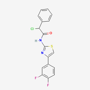 2-Chloro-N-[4-(3,4-difluoro-phenyl)-thiazol-2-yl]-2-phenyl-acetamide