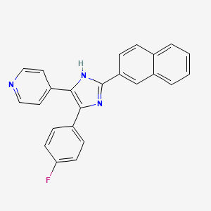 4-(4-(4-Fluorophenyl)-2-(naphthalen-2-yl)-1H-imidazol-5-yl)pyridine