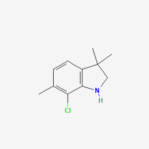 7-Chloro-3,3,6-trimethyl-2,3-dihydro-1H-indole