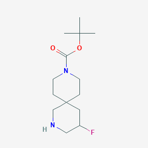 tert-Butyl4-fluoro-2,9-diazaspiro[5.5]undecane-9-carboxylate