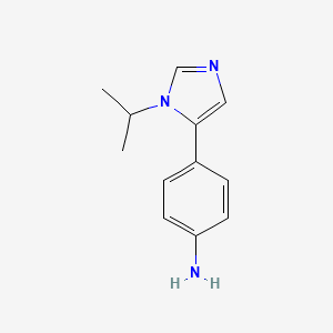 4-[1-(Propan-2-yl)-1H-imidazol-5-yl]aniline