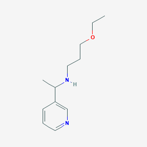 molecular formula C12H20N2O B1306426 (3-Ethoxy-propyl)-(1-pyridin-3-yl-ethyl)-amine CAS No. 842966-34-1