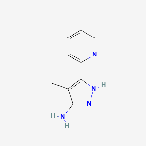 4-Methyl-3-(pyridin-2-YL)-1H-pyrazol-5-amine