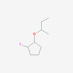 1-(Butan-2-yloxy)-2-iodocyclopentane