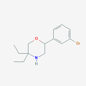 2-(3-Bromophenyl)-5,5-diethylmorpholine