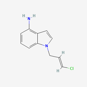 1-(3-Chloroprop-2-en-1-yl)-1H-indol-4-amine