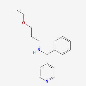 molecular formula C17H22N2O B1306429 (3-乙氧基-丙基)-(苯基-吡啶-4-基-甲基)-胺 CAS No. 876709-26-1