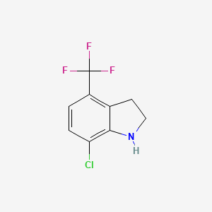 7-chloro-4-(trifluoromethyl)-2,3-dihydro-1H-indole