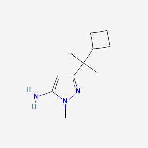 3-(2-Cyclobutylpropan-2-yl)-1-methyl-1H-pyrazol-5-amine