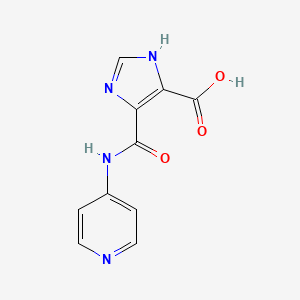 molecular formula C10H8N4O3 B1306431 5-(Pyridin-4-ylcarbamoyl)-3H-imidazole-4-carboxylic acid CAS No. 627470-18-2