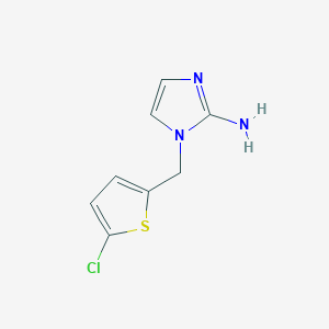 1-[(5-Chlorothiophen-2-YL)methyl]-1H-imidazol-2-amine