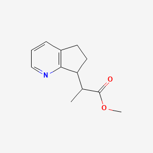 Methyl 2-(6,7-dihydro-5h-cyclopenta[b]pyridin-7-yl)propanoate