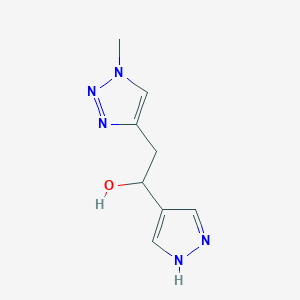 2-(1-Methyl-1H-1,2,3-triazol-4-yl)-1-(1H-pyrazol-4-yl)ethan-1-ol