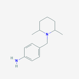 molecular formula C14H22N2 B1306433 4-(2,6-Dimethyl-piperidin-1-ylmethyl)-phenylamine CAS No. 328289-91-4