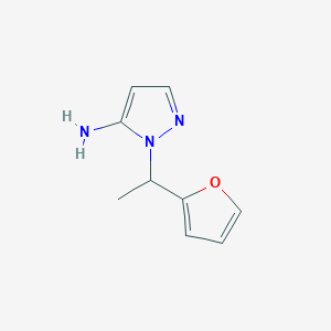 molecular formula C9H11N3O B1306438 2-(1-呋喃-2-基-乙基)-2H-吡唑-3-胺 CAS No. 957483-46-4