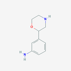 3-(Morpholin-2-yl)benzenamine