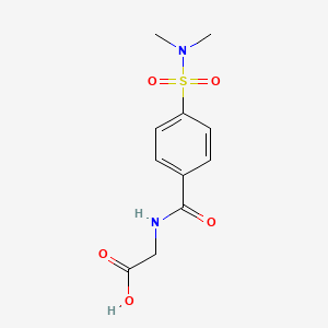 2-{[4-(Dimethylsulfamoyl)phenyl]formamido}acetic acid