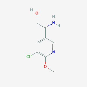 (2R)-2-amino-2-(5-chloro-6-methoxypyridin-3-yl)ethanol