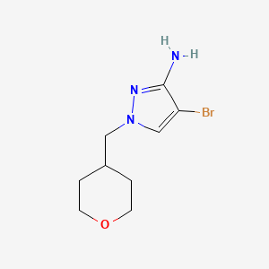 4-Bromo-1-[(oxan-4-yl)methyl]-1H-pyrazol-3-amine