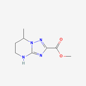 methyl 7-methyl-4H,5H,6H,7H-[1,2,4]triazolo[1,5-a]pyrimidine-2-carboxylate