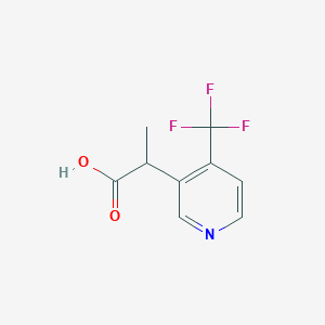 2-[4-(Trifluoromethyl)pyridin-3-yl]propanoic acid