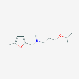 molecular formula C12H21NO2 B1306451 (3-Isopropoxy-propyl)-(5-methyl-furan-2-ylmethyl)-amine CAS No. 799260-51-8