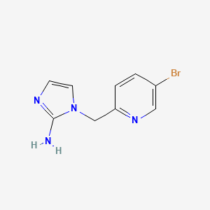 1-[(5-Bromopyridin-2-YL)methyl]-1H-imidazol-2-amine