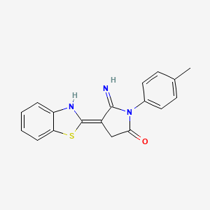 5-Amino-4-benzothiazol-2-yl-1-p-tolyl-1,3-dihydro-pyrrol-2-one