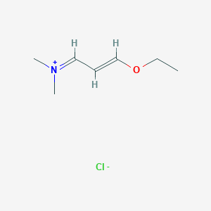 Methanaminium, N-(3-ethoxy-2-propenylidene)-N-methyl-, chloride, (E)-(9CI)