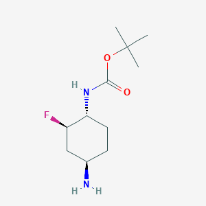 tert-ButylN-[(1S,2S,4S)-rel-4-amino-2-fluorocyclohexyl]carbamate