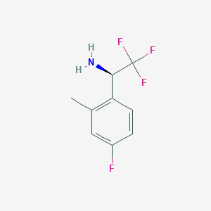 (R)-2,2,2-Trifluoro-1-(4-fluoro-2-methylphenyl)ethan-1-amine