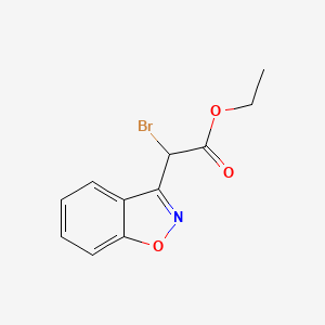 Ethyl 2-(benzo[D]isoxazol-3-YL)-2-bromoacetate