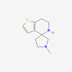 1-Methyl-6',7'-dihydro-5'H-spiro[pyrrolidine-3,4'-thieno[3,2-c]pyridine]