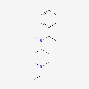 molecular formula C15H24N2 B1306463 (1-Ethyl-piperidin-4-yl)-(1-phenyl-ethyl)-amine CAS No. 626217-88-7