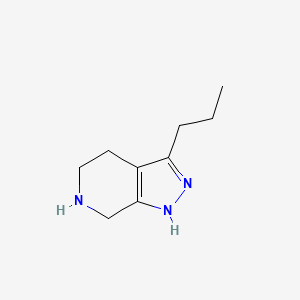 3-Propyl-1H,4H,5H,6H,7H-pyrazolo[3,4-c]pyridine