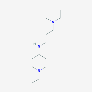 molecular formula C14H31N3 B1306465 N,N-Diethyl-N'-(1-ethyl-piperidin-4-yl)-propane-1,3-diamine CAS No. 626217-97-8