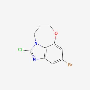 6-Bromo-2-chloro-9-oxa-1,3-diazatricyclo[6.4.1.0,13]trideca-2,4(13),5,7-tetraene