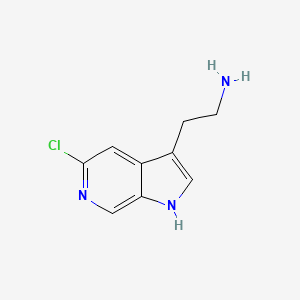 2-{5-chloro-1H-pyrrolo[2,3-c]pyridin-3-yl}ethan-1-amine