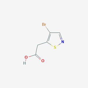 2-(4-Bromo-1,2-thiazol-5-yl)acetic acid