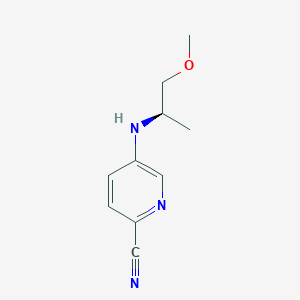 5-{[(2R)-1-methoxypropan-2-yl]amino}pyridine-2-carbonitrile