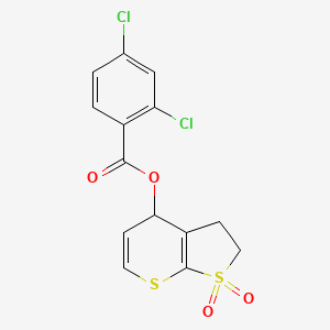 1,1-Dioxido-2,3-dihydro-4H-thieno[2,3-b]thiopyran-4-yl 2,4-dichlorobenzoate