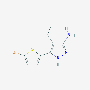 3-(5-Bromothiophen-2-YL)-4-ethyl-1H-pyrazol-5-amine