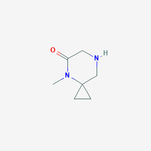 4-Methyl-4,7-diazaspiro[2.5]octan-5-one