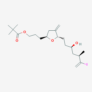 3-((2S,5S)-5-((3R,5R)-3-hydroxy-6-iodo-5-methylhept-6-enyl)-4-methylenetetrahydrofuran-2-yl)propyl pivalate