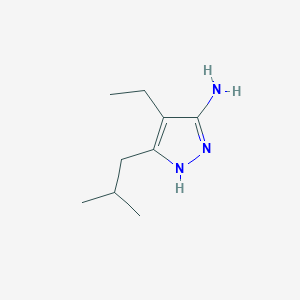 4-Ethyl-3-(2-methylpropyl)-1H-pyrazol-5-amine