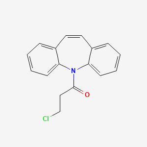 B1306476 3-Chloro-1-dibenzo[b,f]azepin-5-yl-propan-1-one CAS No. 29883-11-2