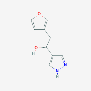 2-(Furan-3-yl)-1-(1H-pyrazol-4-yl)ethan-1-ol