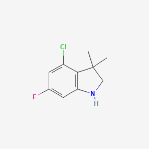 4-Chloro-6-fluoro-3,3-dimethyl-2,3-dihydro-1H-indole